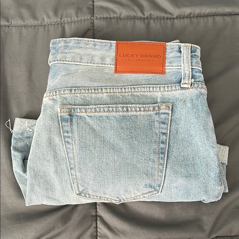 Lucky Light Wash Distressed Boyfriend Short Size 8/29